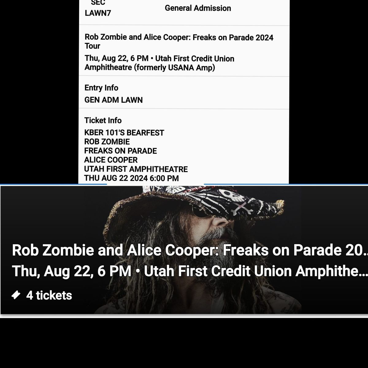 Rob Zombie tickets