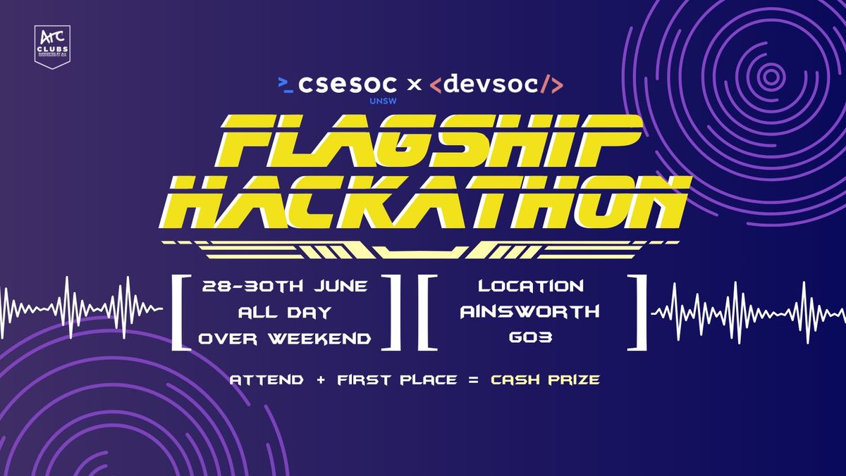 CSESoc x DevSoc: Flagship Hackathon