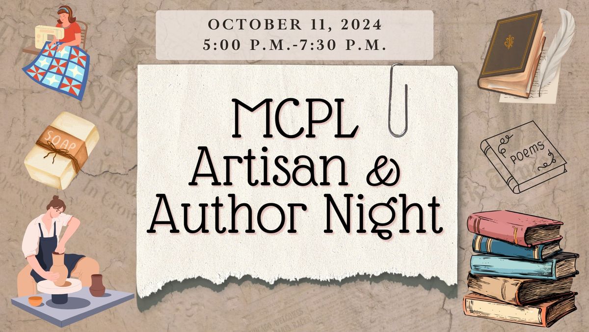 MCPL Artisan & Author Night