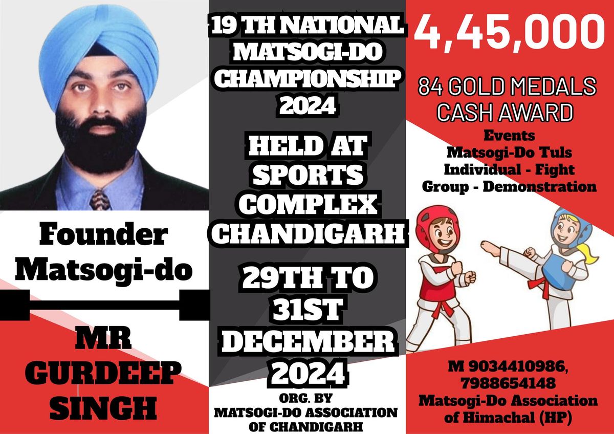 - INVITATION for 19TH SUB Jr, JUNIOR SENIOR NATIONAL MEN & WOMEN CHAMPIONSHIP & MATSOGI-DO FEDERATIO