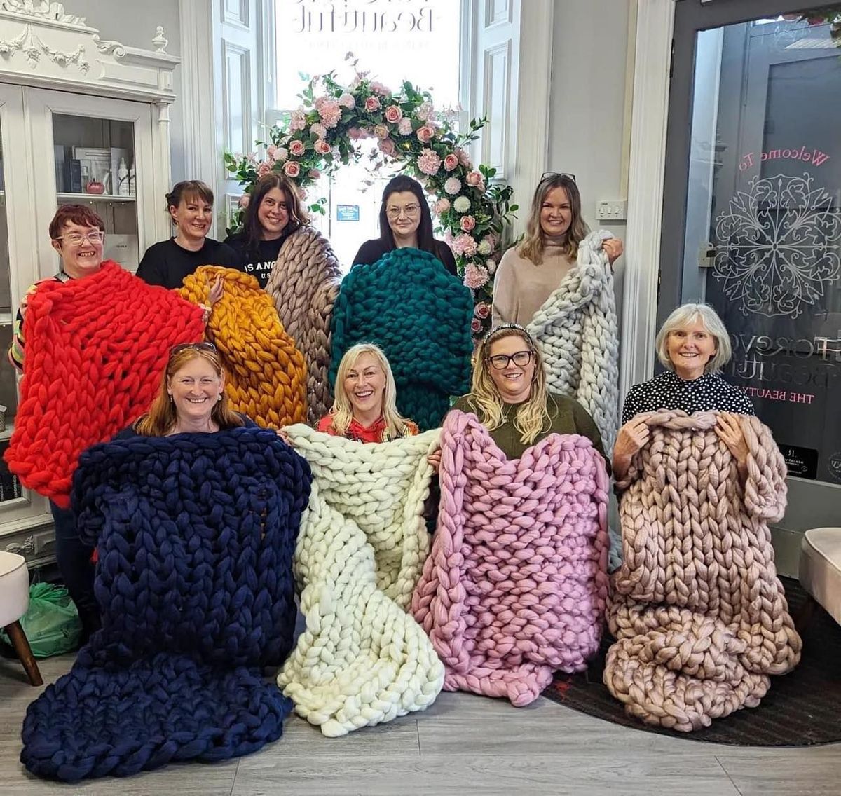 Arm Knitted Blanket AND Cushion Workshops