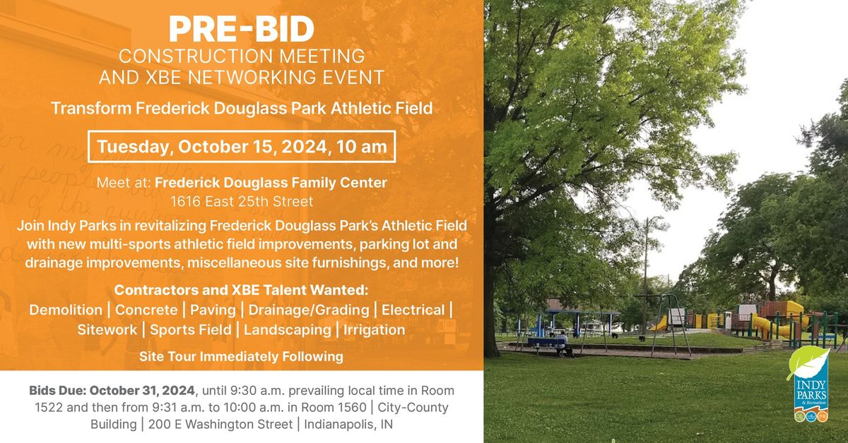 Pre-Bid Construction Meeting & XBE Networking Event