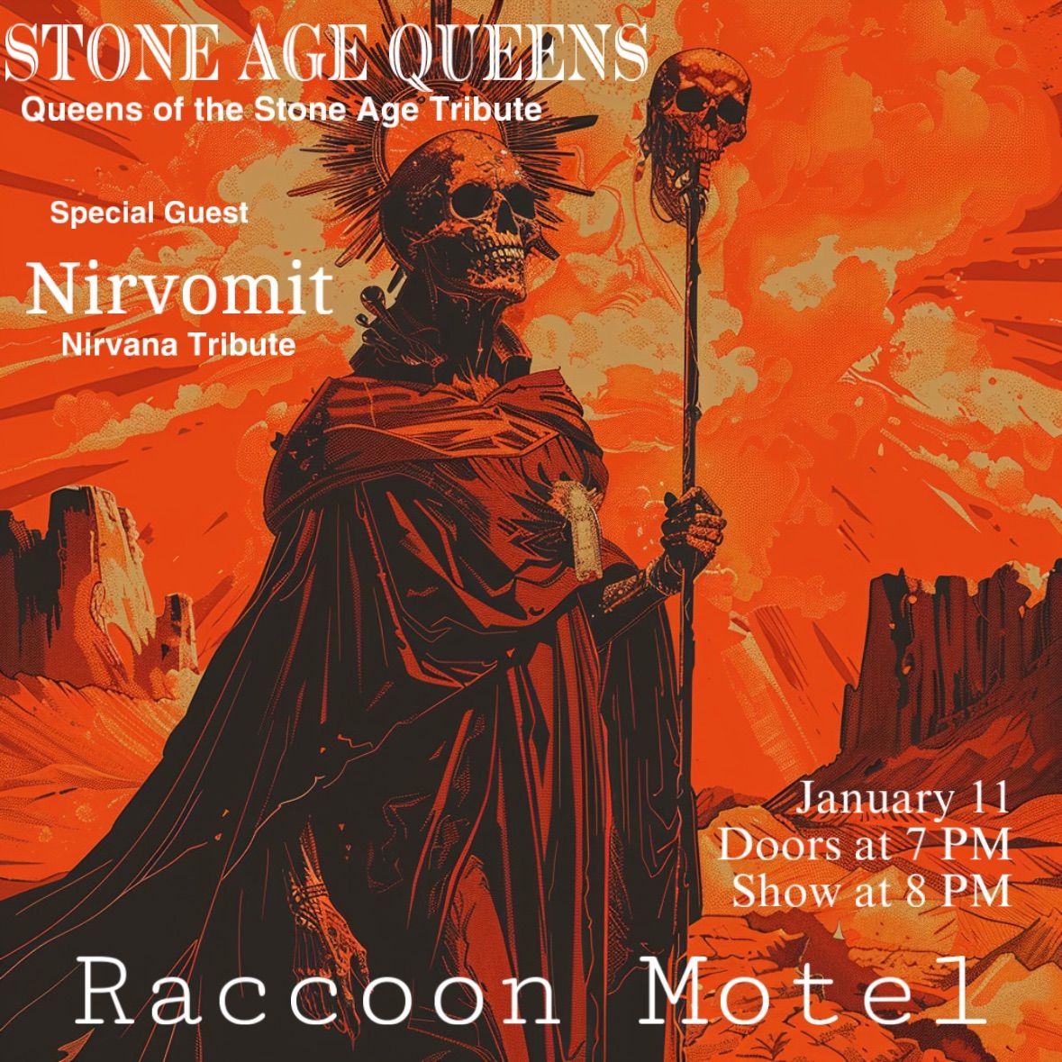 Stone Age Queens & Nirvomit at Raccoon Motel