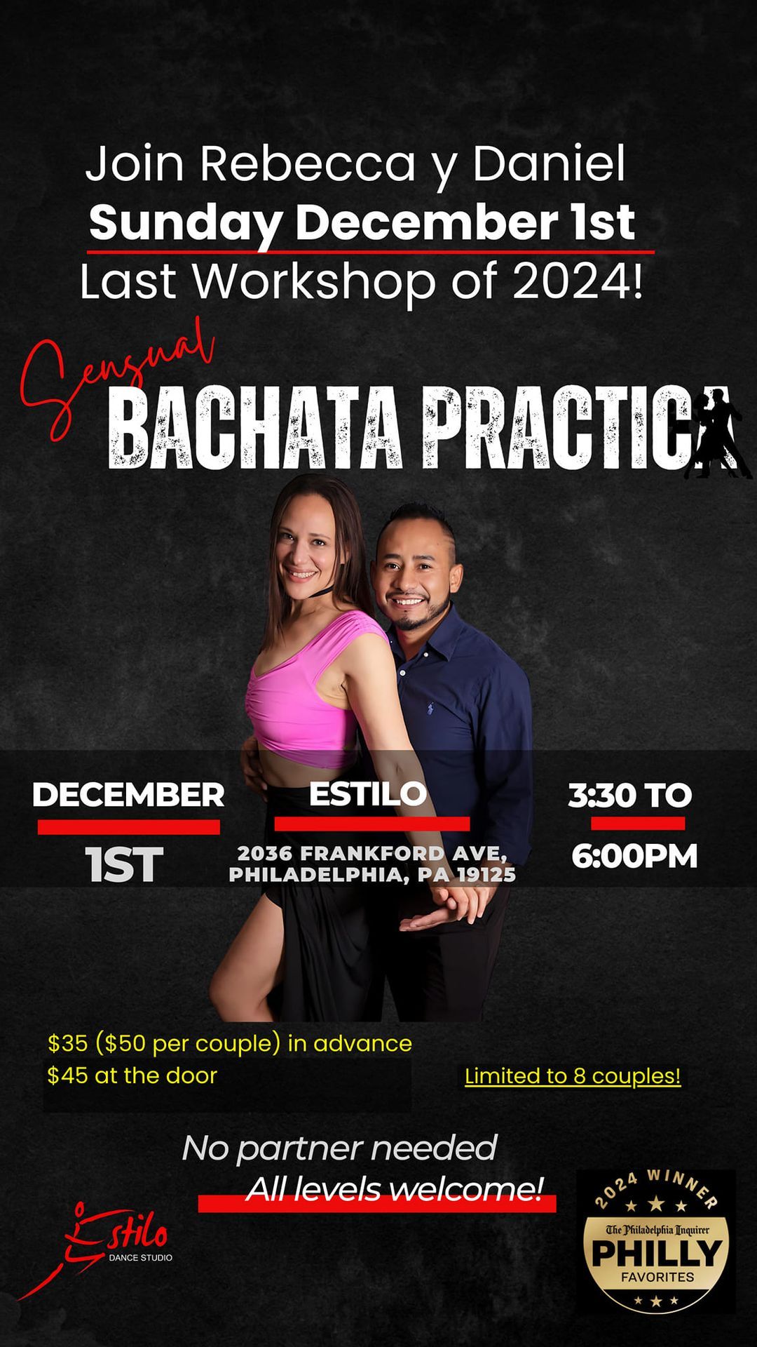 Bachata Sensual Workshop & Practica 