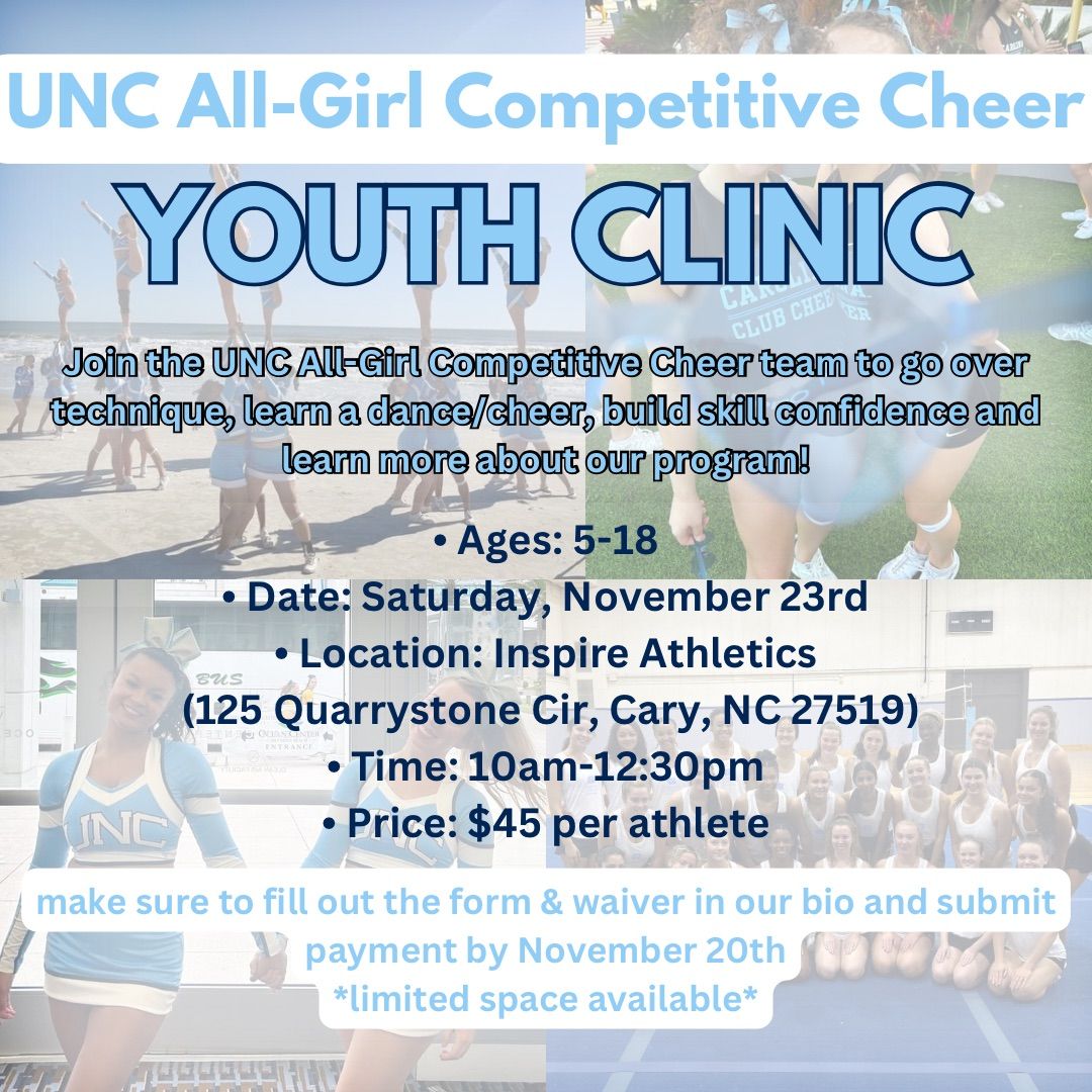 UNC ALL-GIRL CHEER YOUTH CLINIC