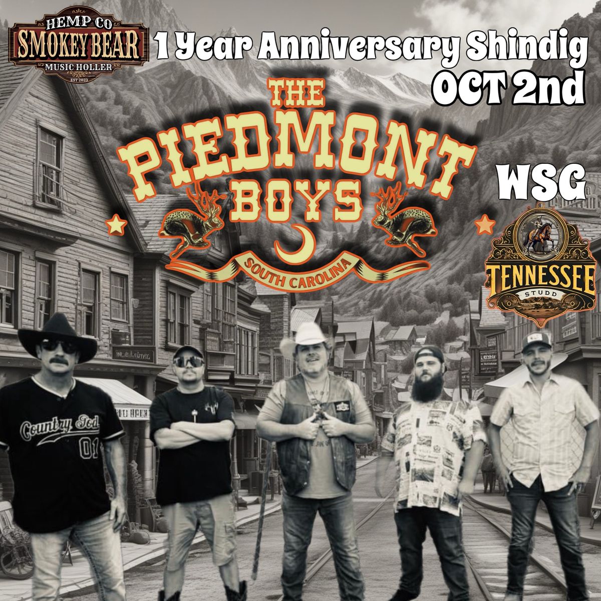 The Piedmont Boys LIVE! Smokey Bear HempCo 1Yr Anniversary Shindig