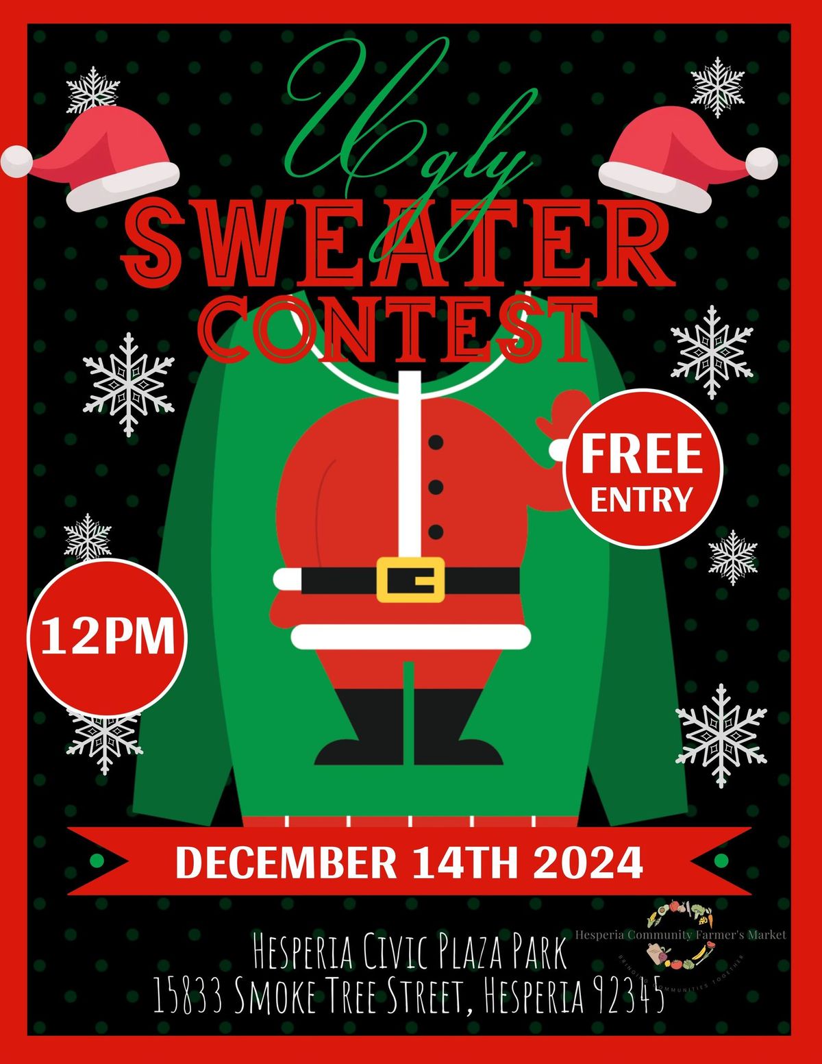 Ugly Sweater Contest @ Hesperia Community Farmer\u2019s Market