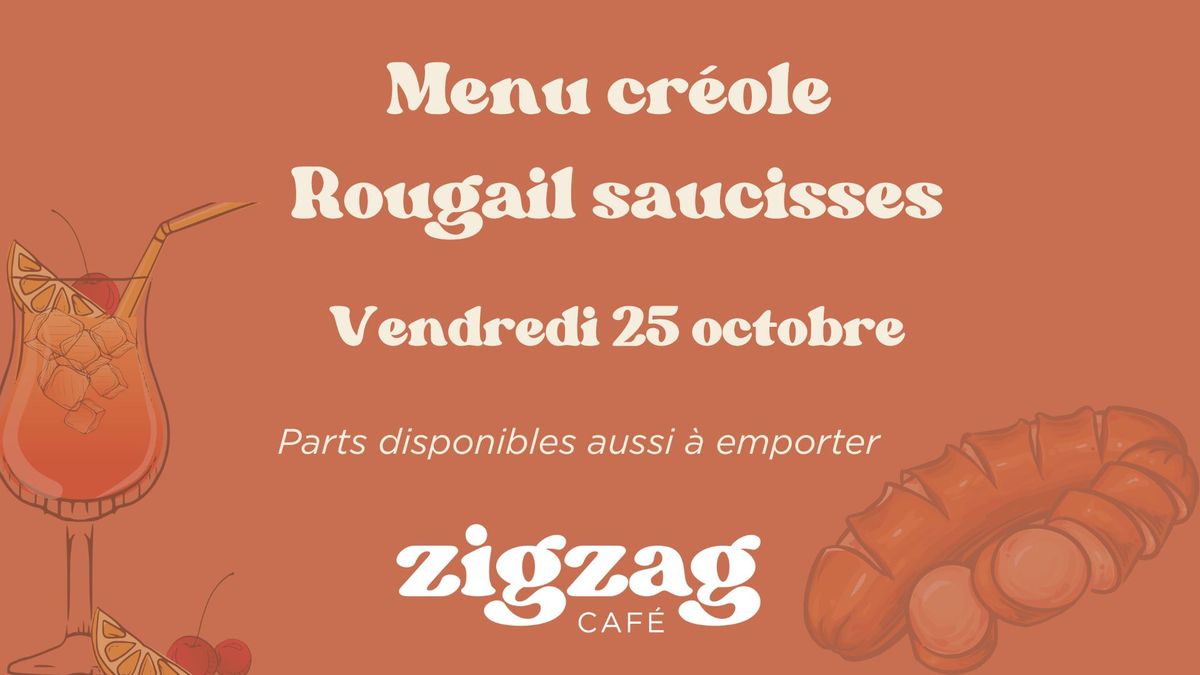 Soir\u00e9e cr\u00e9ole - Menu rougail saucisses