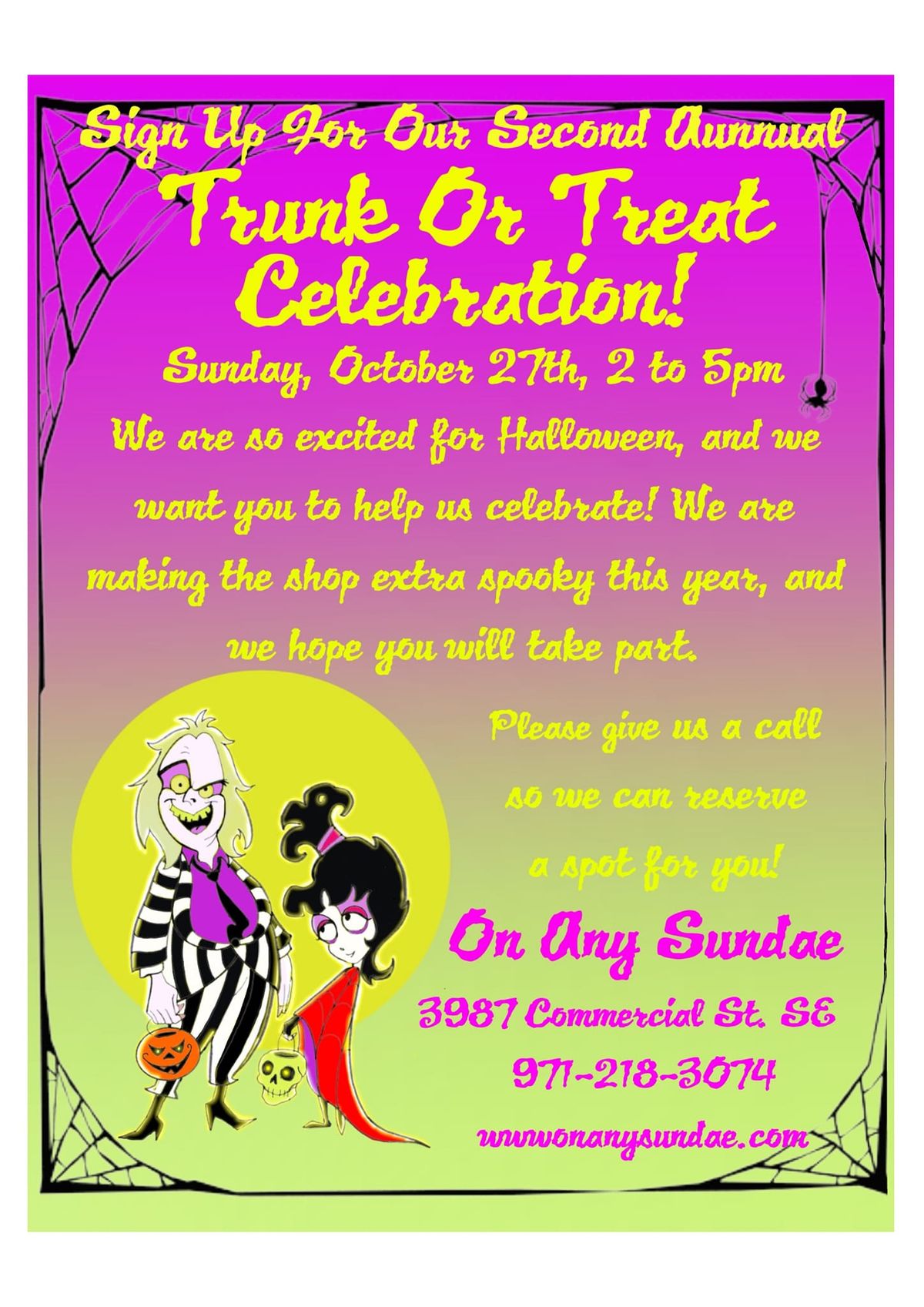 On Any Sundae Trunk or Treat 