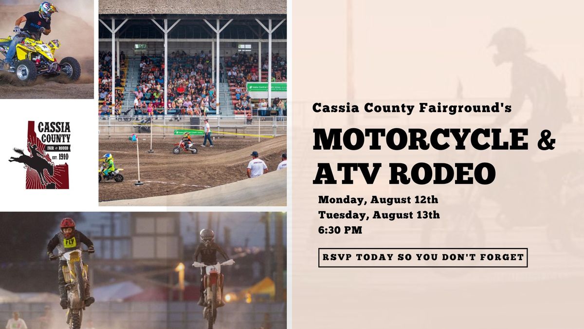 Motorcycle & ATV Rodeo at the Cassia County Fair: Monday Event