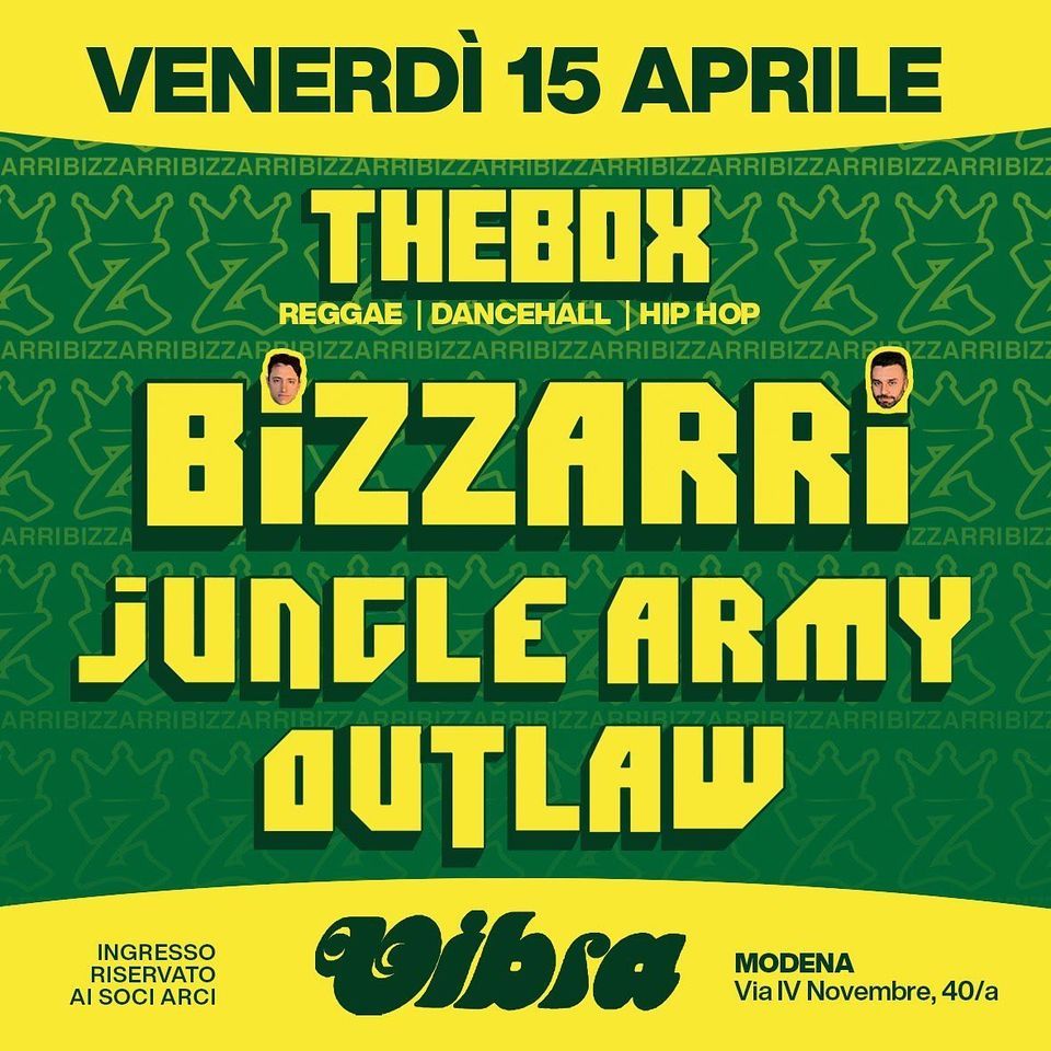 Dancehall Hip Hop Reggae with BIZZARRI + JUNGLE ARMY + OUTLAW