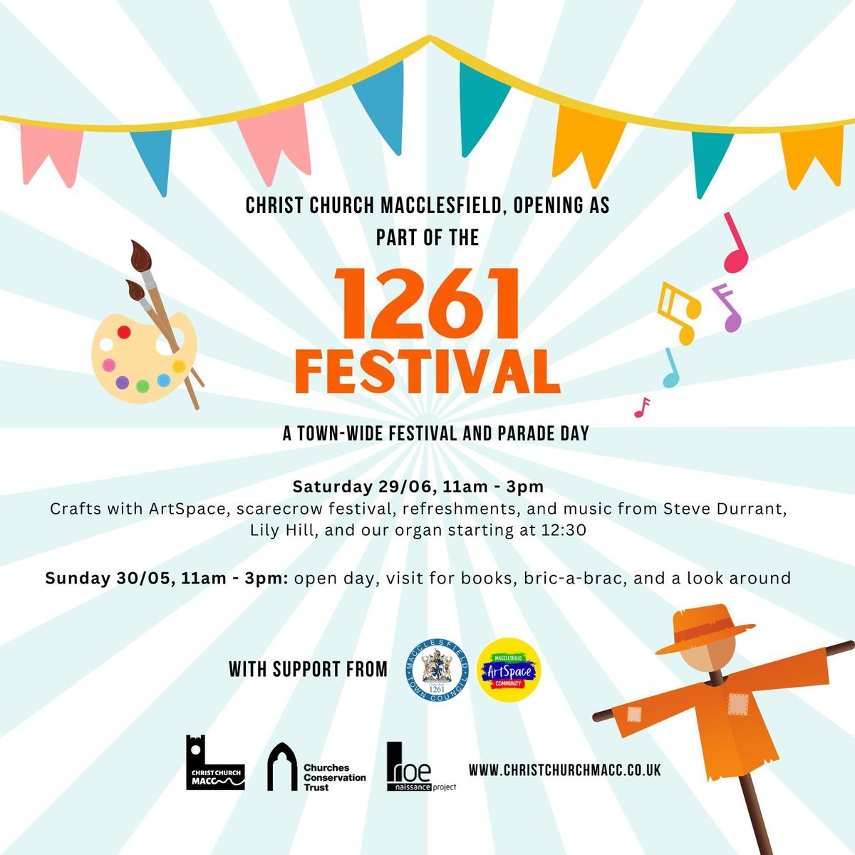 1261 Festival Opening - Crafts, Scarecrow Fest, Music & More!