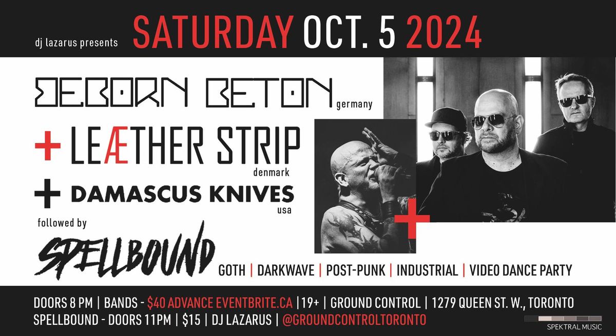 BEBORN BETON + LE\u00c6THER STRIP + Damascus Knives + Spellbound Video Dance Party