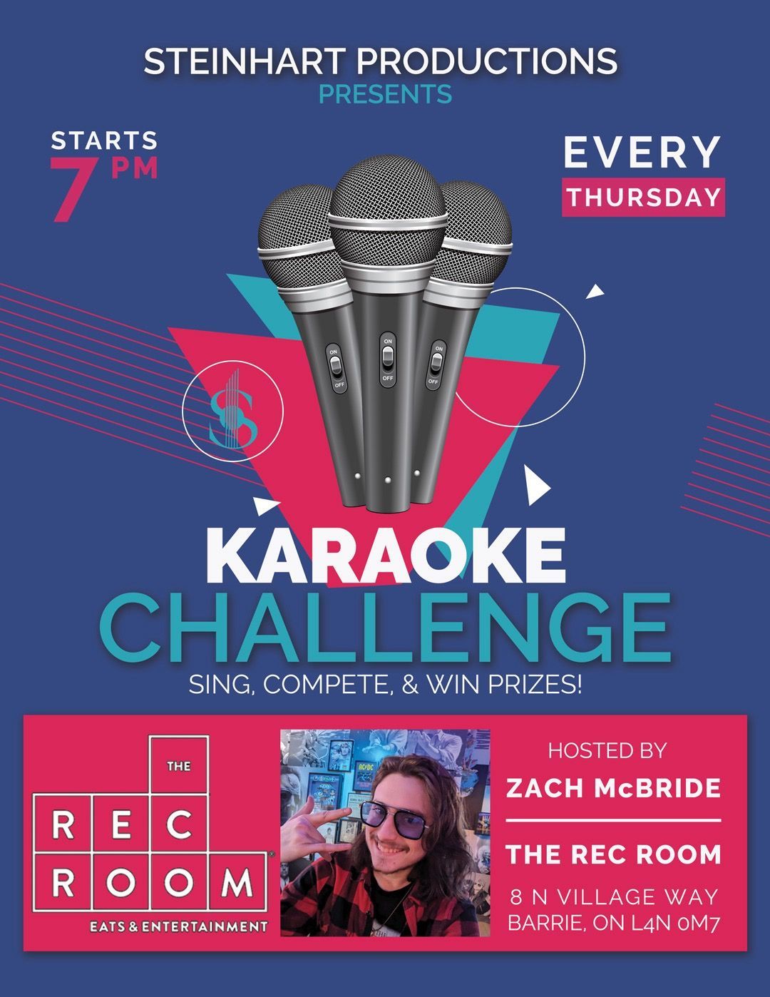 steinhart productions Karaoke challenge Thursdays 