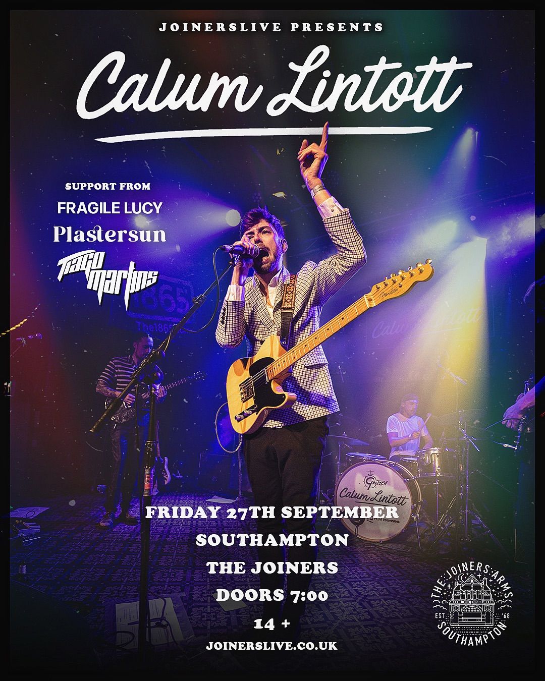 Calum Lintott (Full Band Show) at The Joiners, Southampton