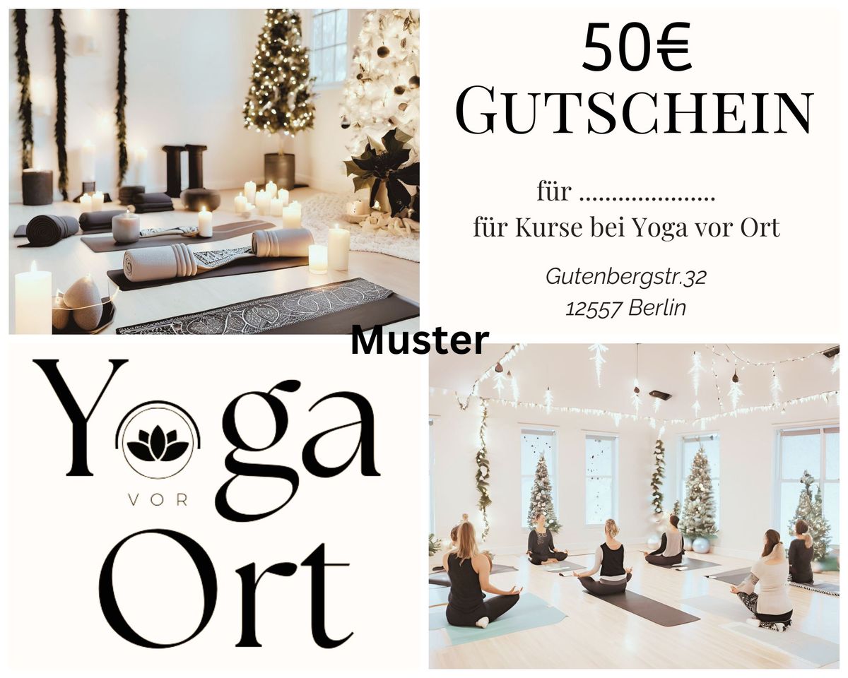 Yoga Gutschein zu Weihnachten verschenken \ud83c\udf84\ud83c\udf84\ud83e\udd8c 