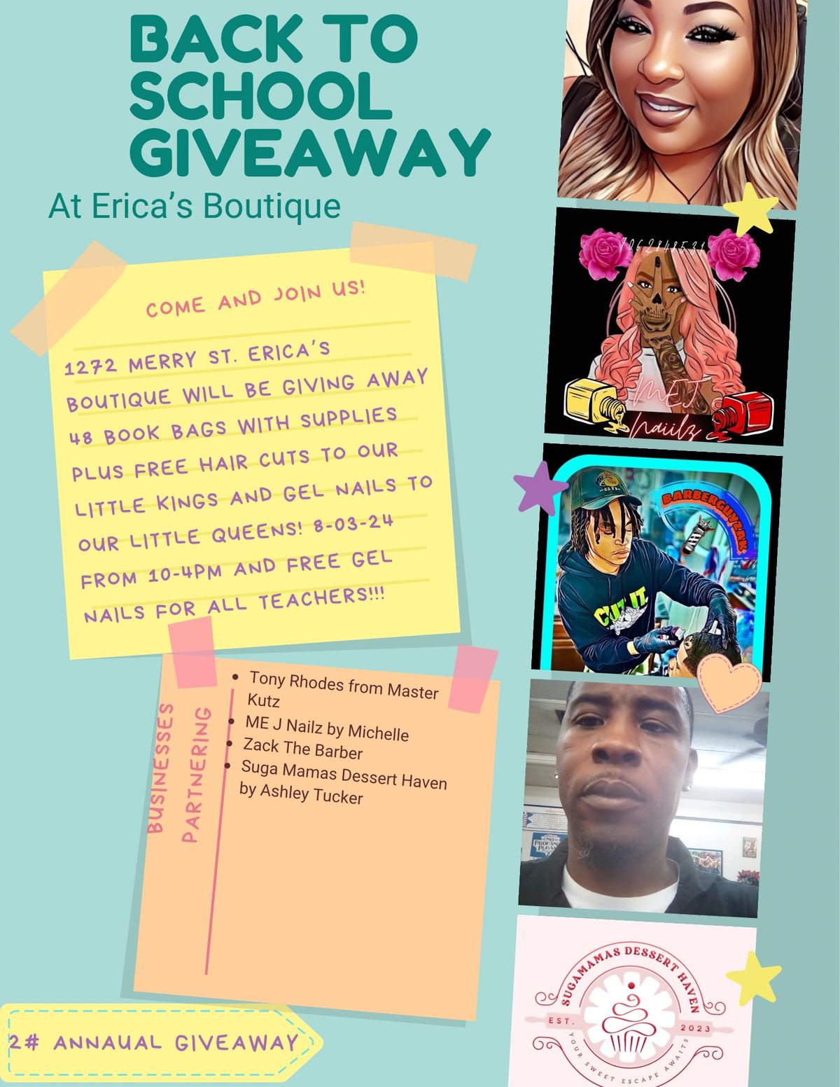 Erica's Boutique's 2nd Annual Book Bag Giveaway