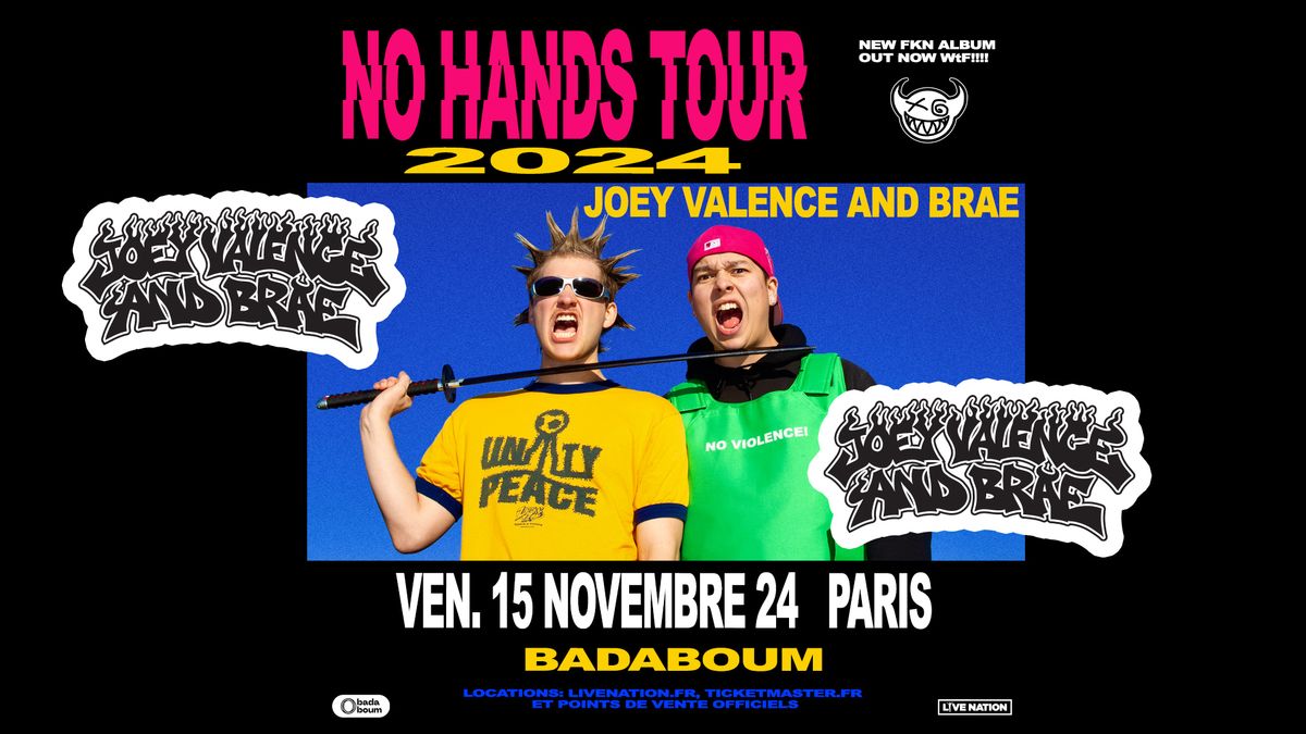 JOEY VALENCE & BRAE | Badaboum, Paris - vendredi 15 novembre 2024