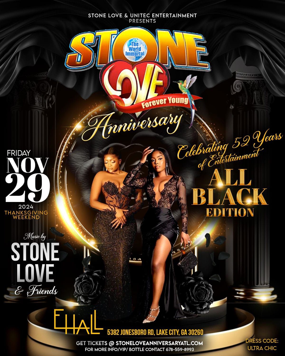 STONE LOVE ANNIVERSARY ATLANTA - ALL BLACK EDITION