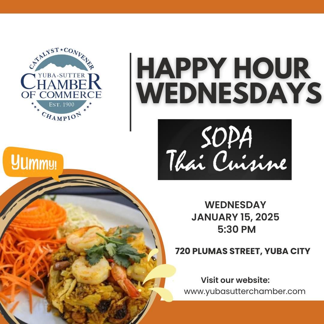 Happy Hour with Sopa Thai Cuisine