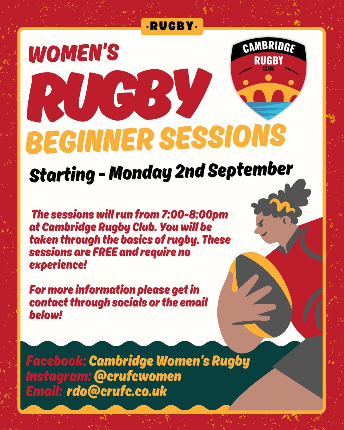 Women\u2019s Rugby - Beginner Session\u2019s 