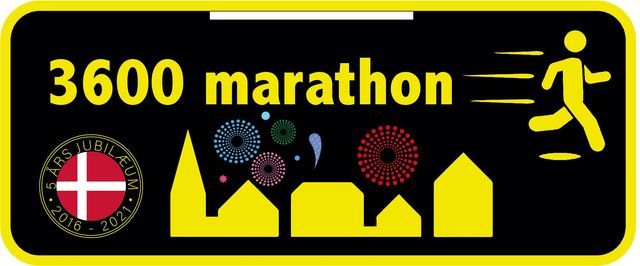 3600 marathon - Jubil\u00e6umsl\u00f8b 2021 - 5km 10km 21km 42km