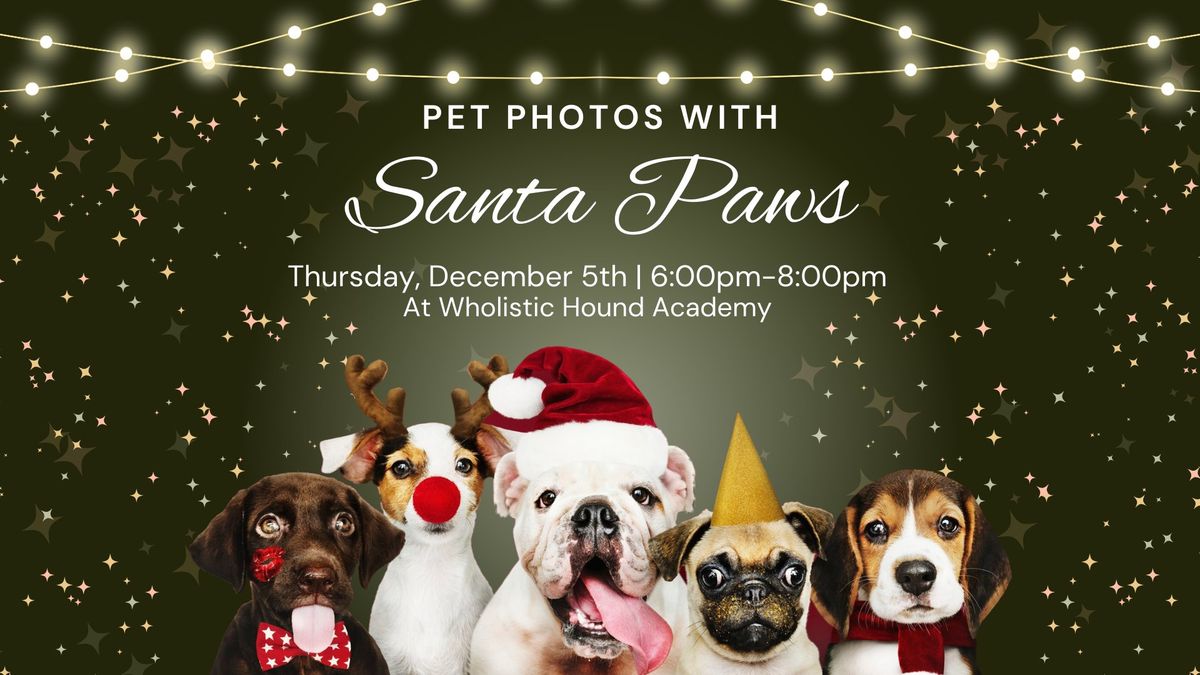 Pet Photos with Santa Paws