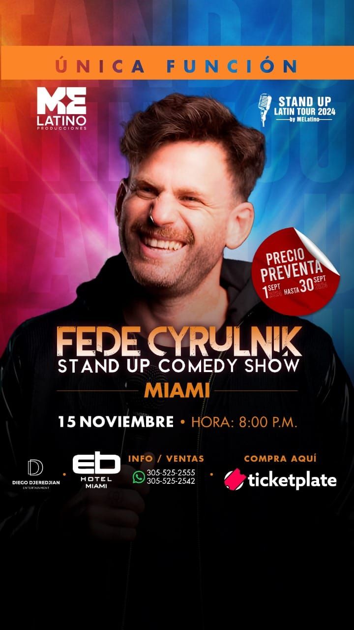 Fede Cyrulnik y su stand up comedy show