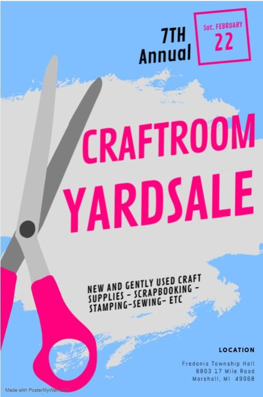 7th Annual Craft Room Yard Sale