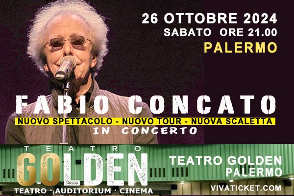 Palermo - Fabio Concato in concerto - Nuovo spettacolo, nuovo tour