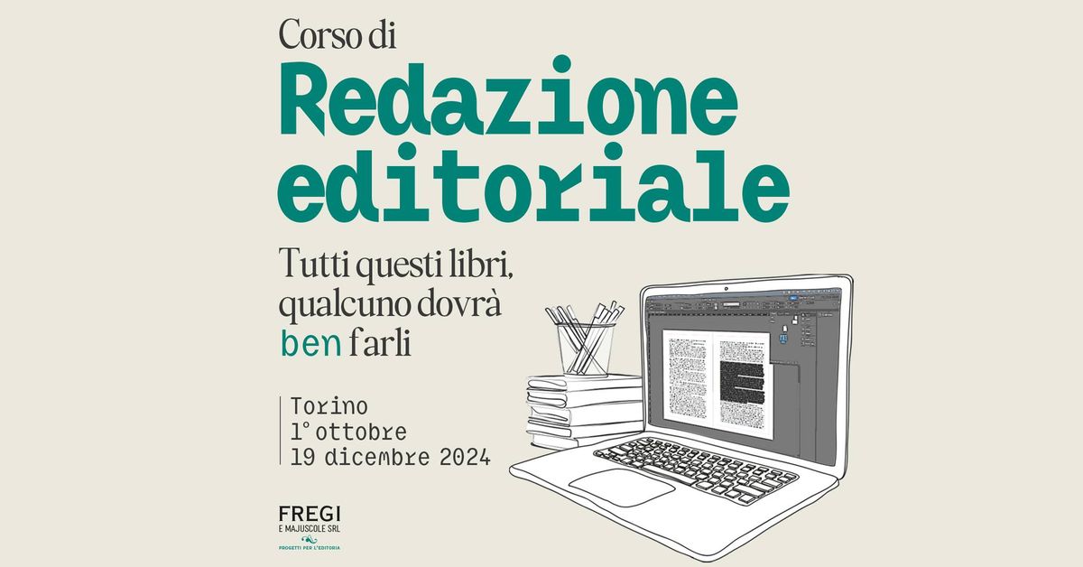 Corso di Redazione editoriale 2024