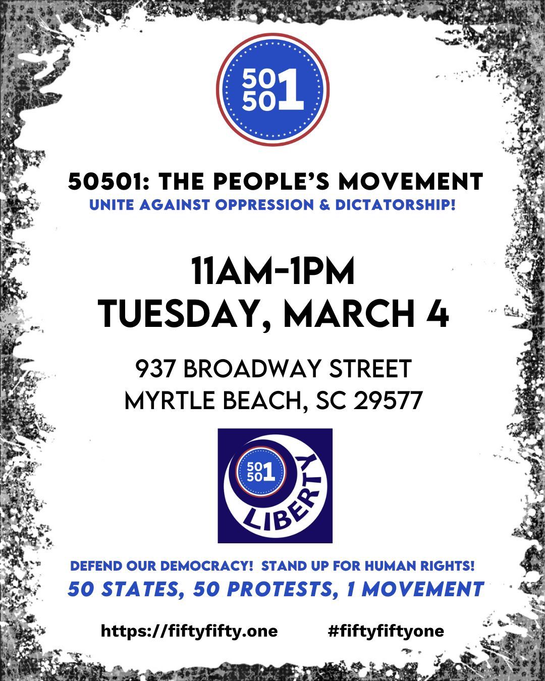 50501 protest - Myrtle Beach