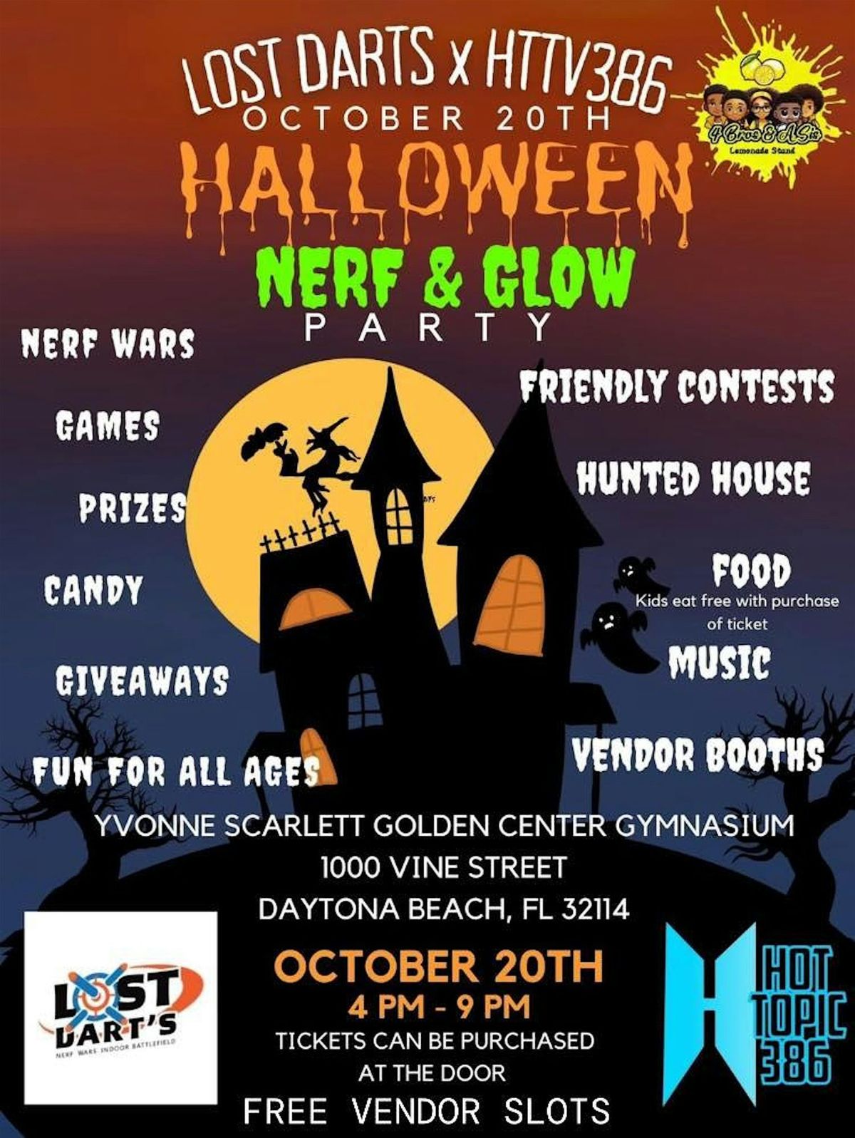 Nerf And Glow Halloween Party(Trunk or Treat Festival)