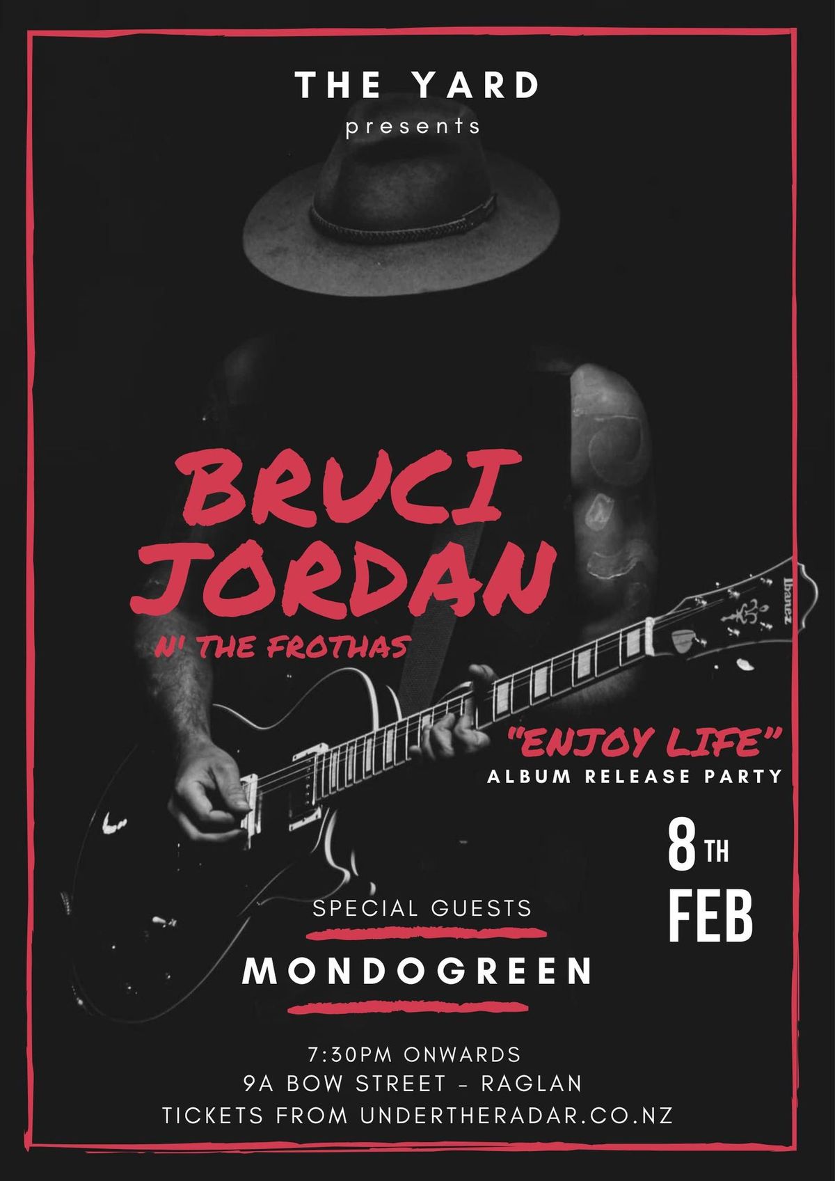 Bruci Jordan & The Frothas- Album Release Party at The Yard Raglan 