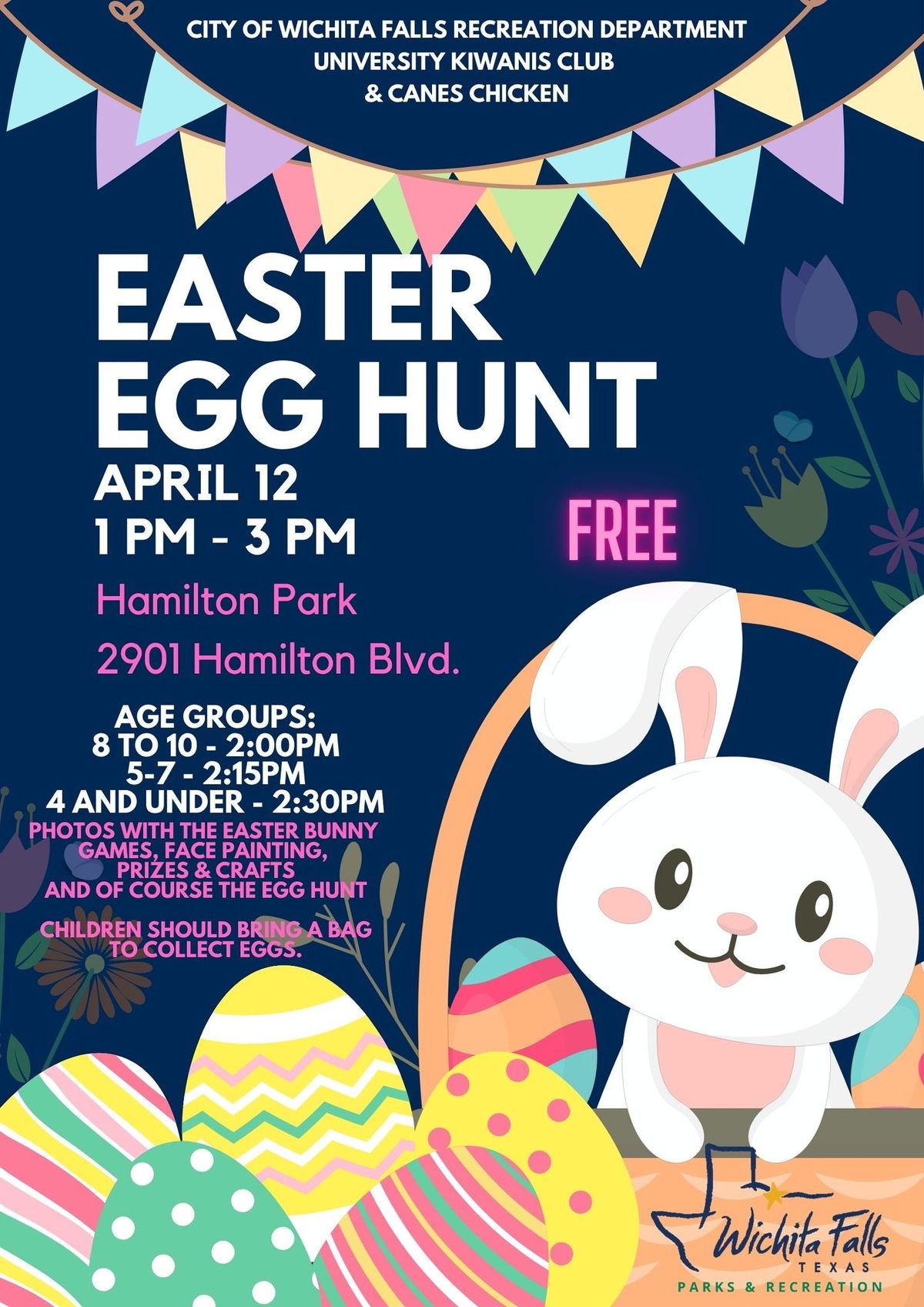 City of Wichita Falls Recreation Annual Easter Egg Hunt