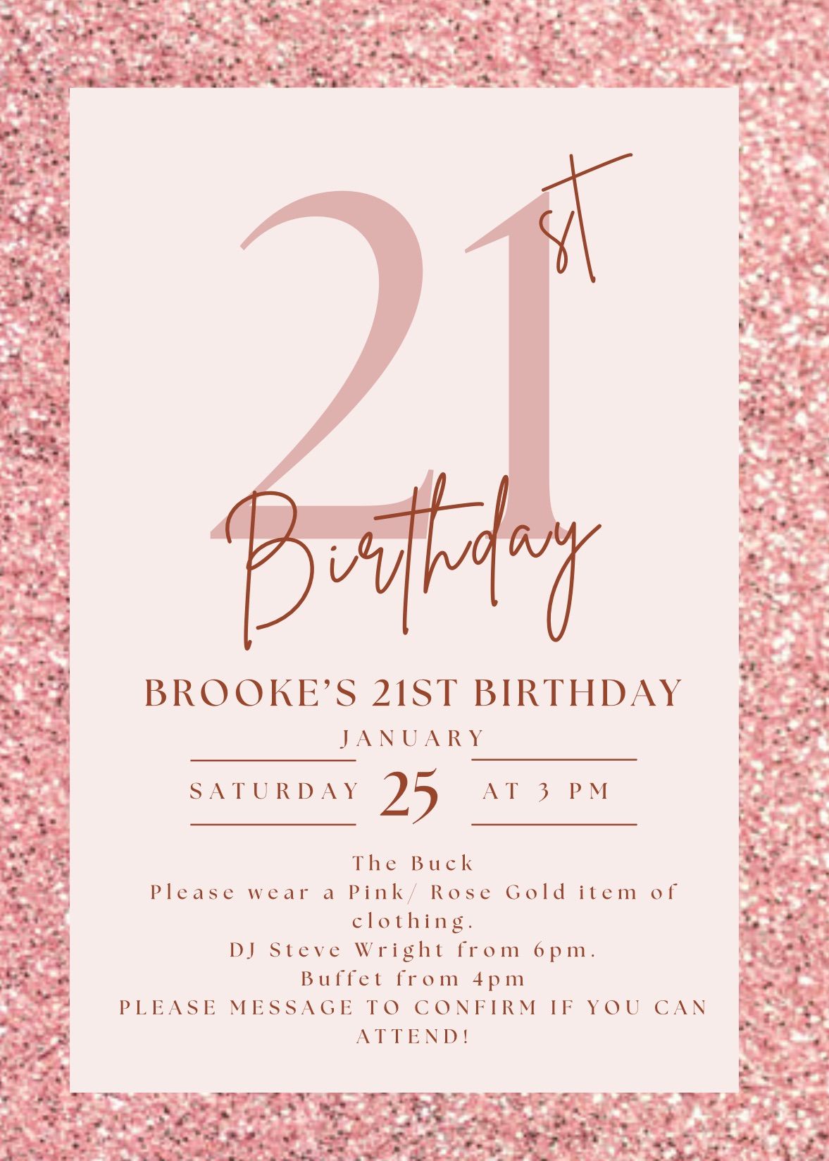 Brookes 21st PARTY 