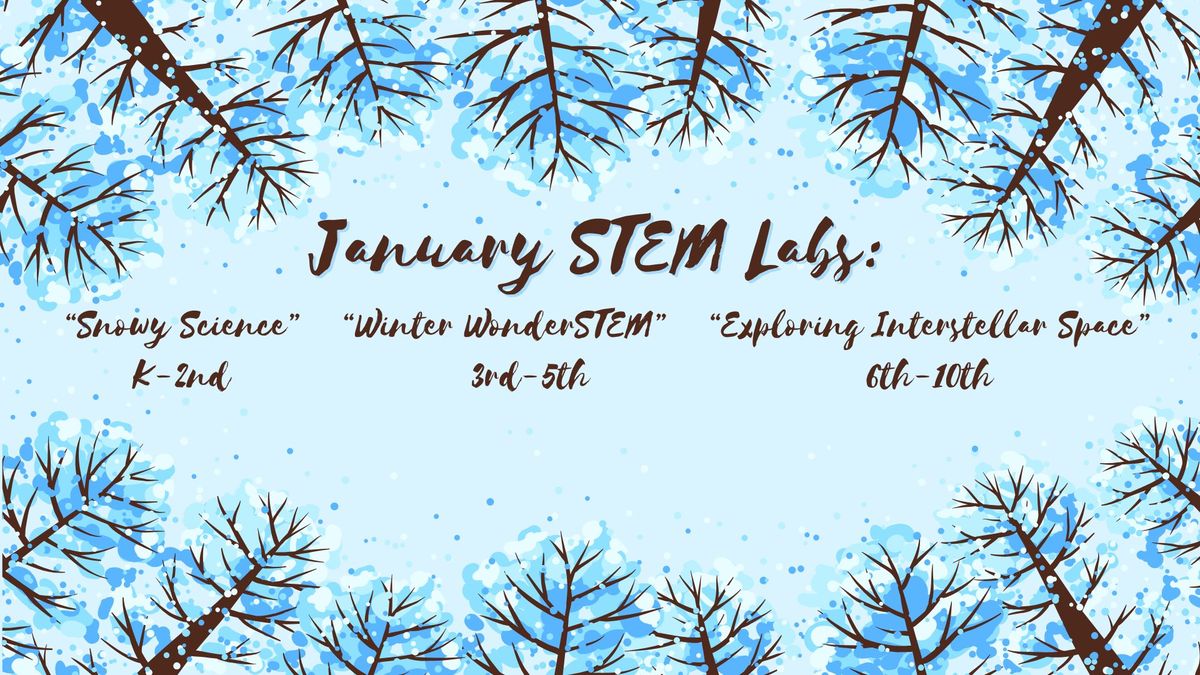 Saturday STEM Labs Grades K-10