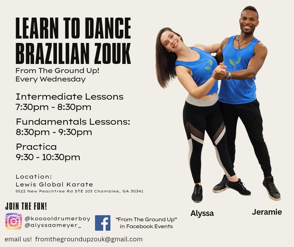 Intermediate\/Fundamentals - Brazilian Zouk Lessons with [Jeramie & Alyssa]