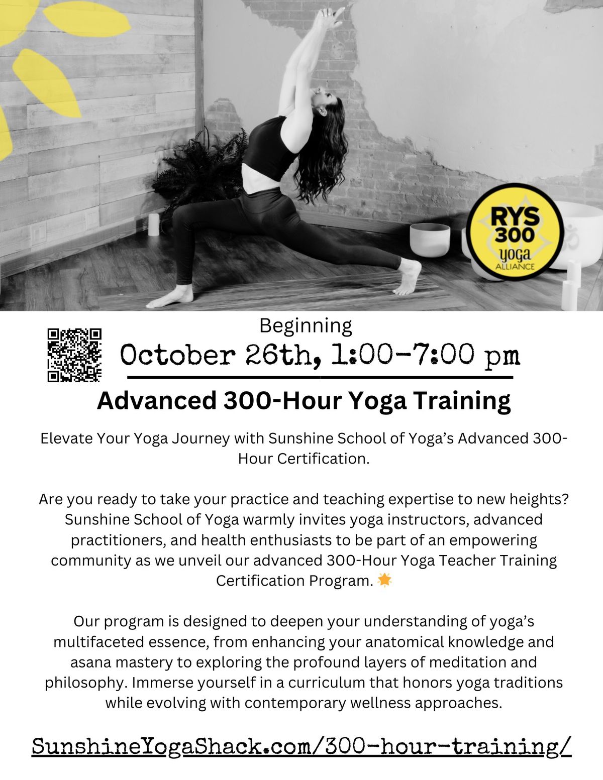 300 Hour Yoga Teacher Training 