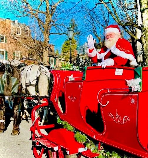 Christmas Santa Sleigh or Wagon Rides in Downtown Bethlehem, Pa!