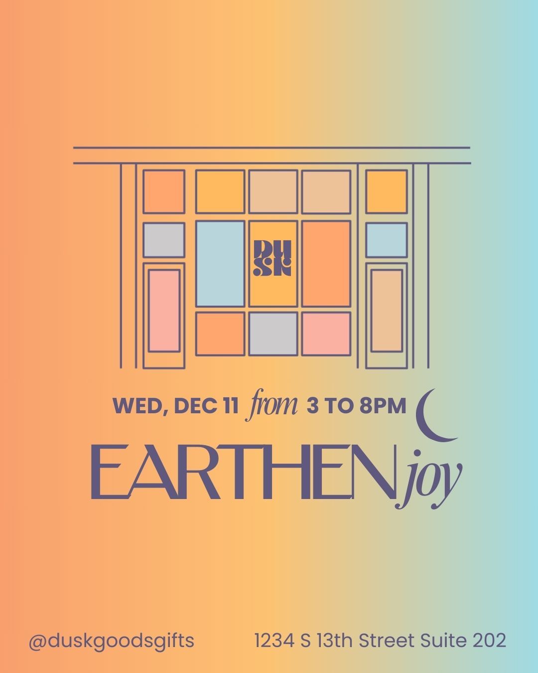 EarthenJoy Pop Up at Dusk Goods & Gifts