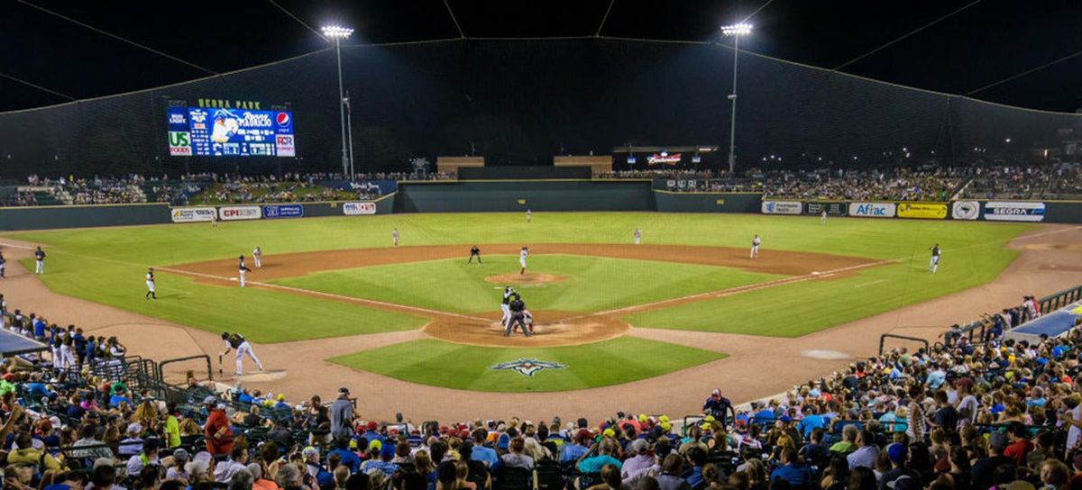 Charleston RiverDogs at Columbia Fireflies at Segra Park