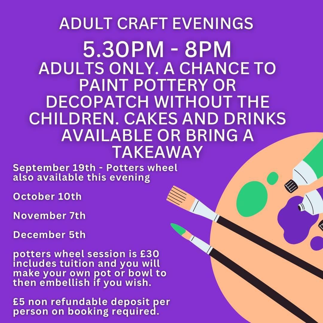 Adult craft evening 