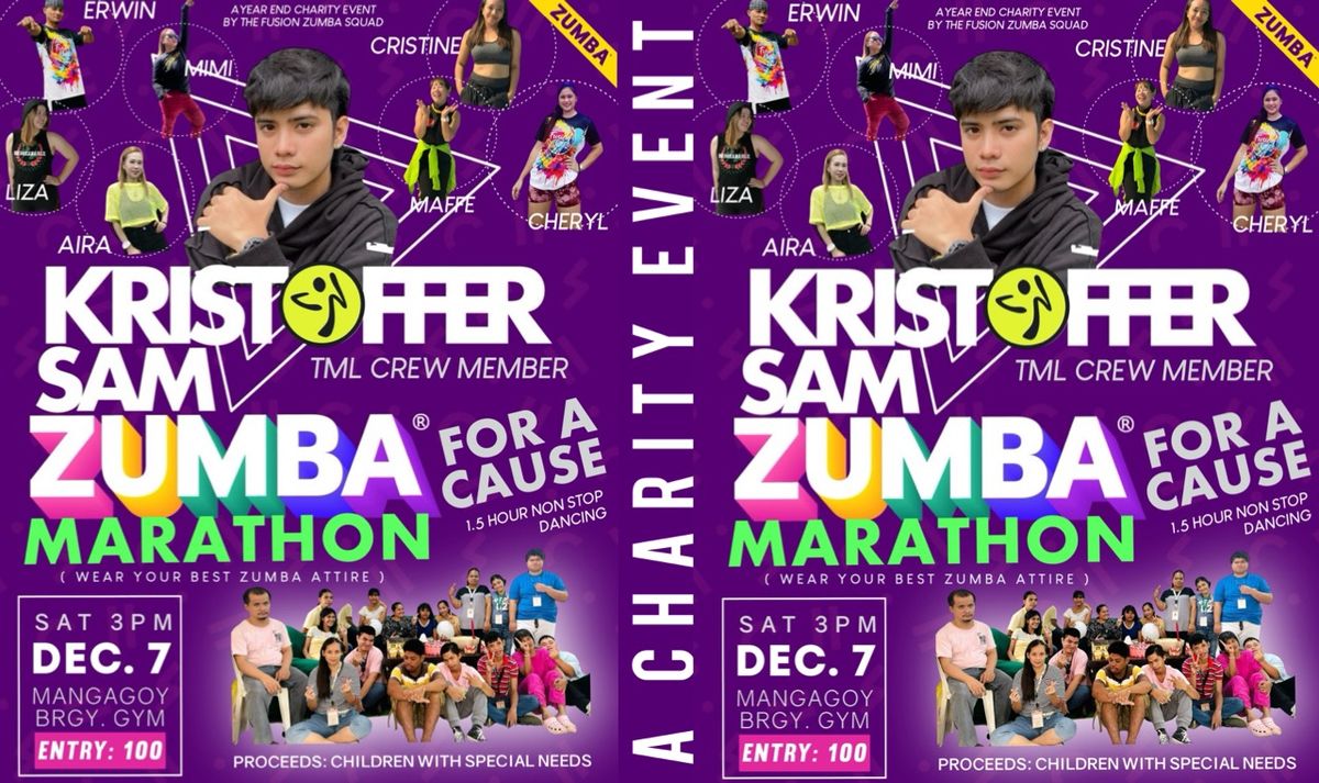 KRISTOFFER SAM - Zumba Marathon For A Cause