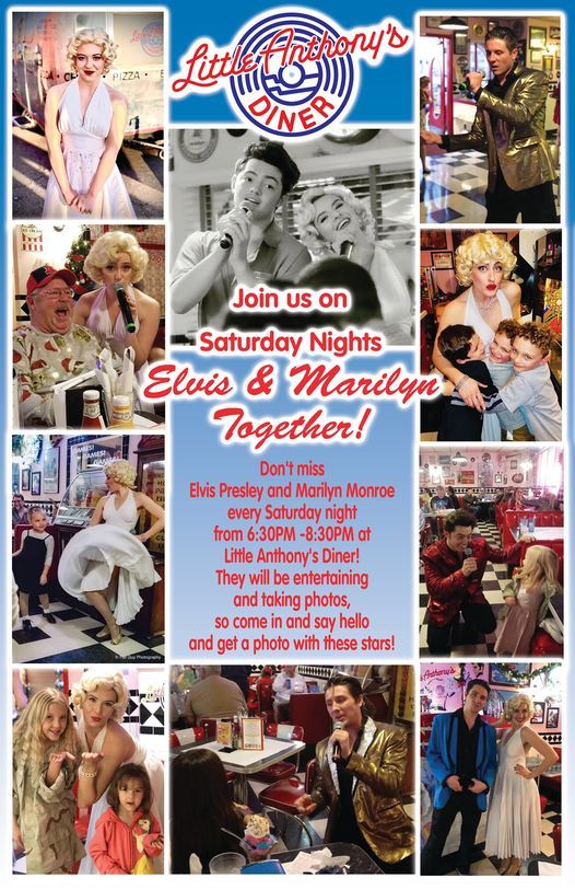 Elvis & Marilyn at Little Anthony's Diner!
