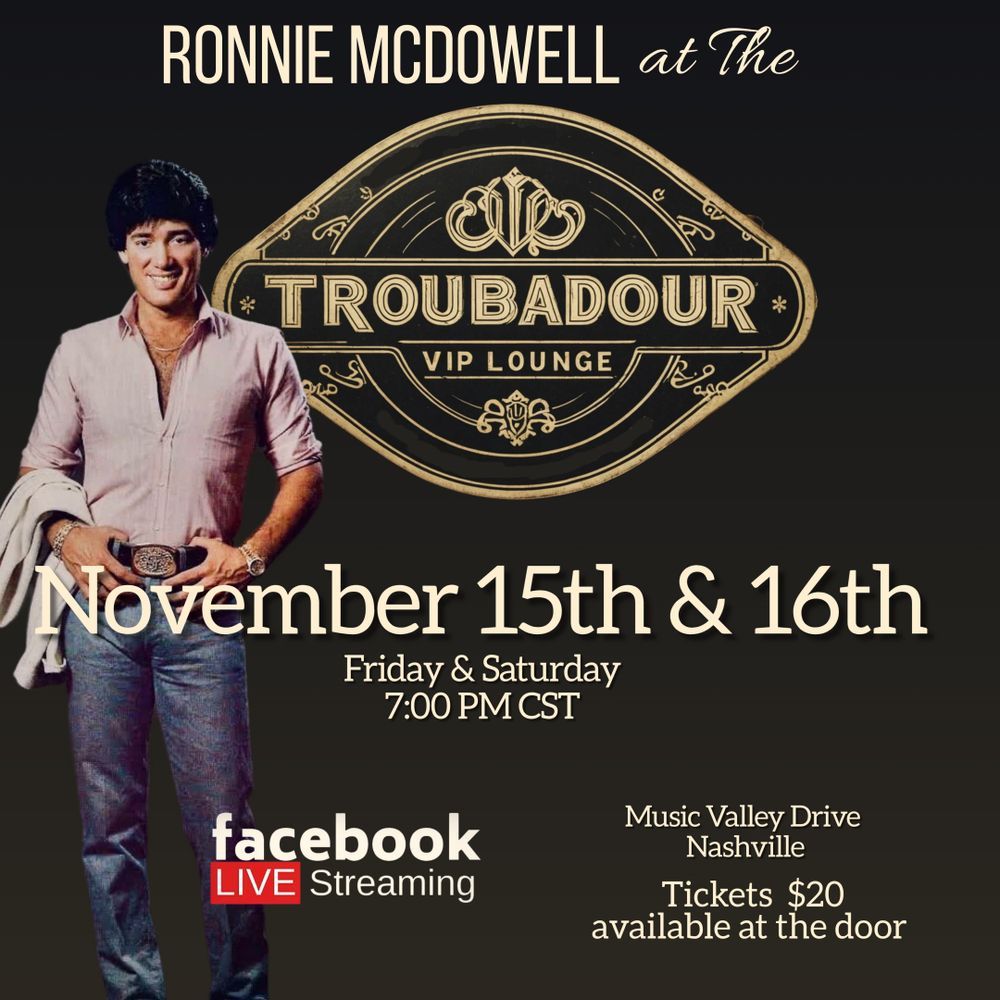 Ronnie McDowell at Ellis Theater