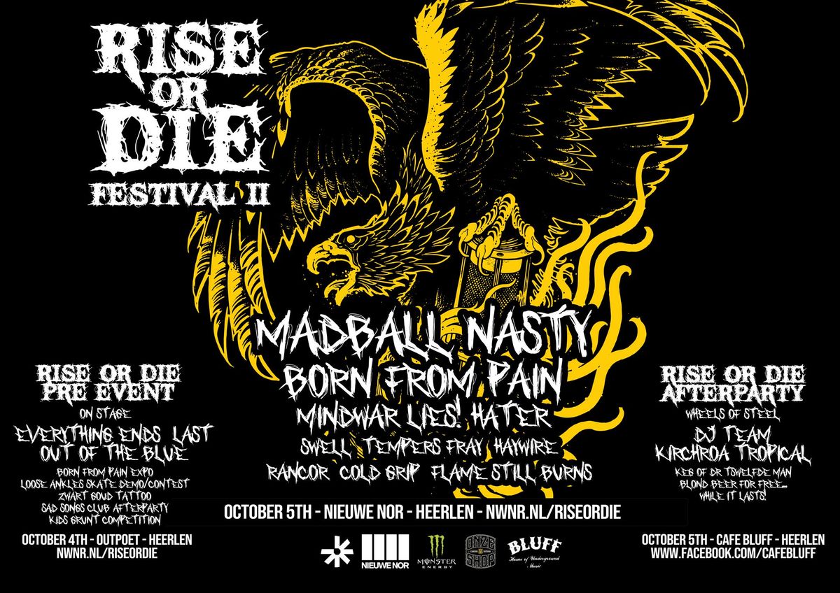 Rise or Die ft. MADBALL + Nasty + Born From Pain + Mindwar + Lies! + Swell + More!