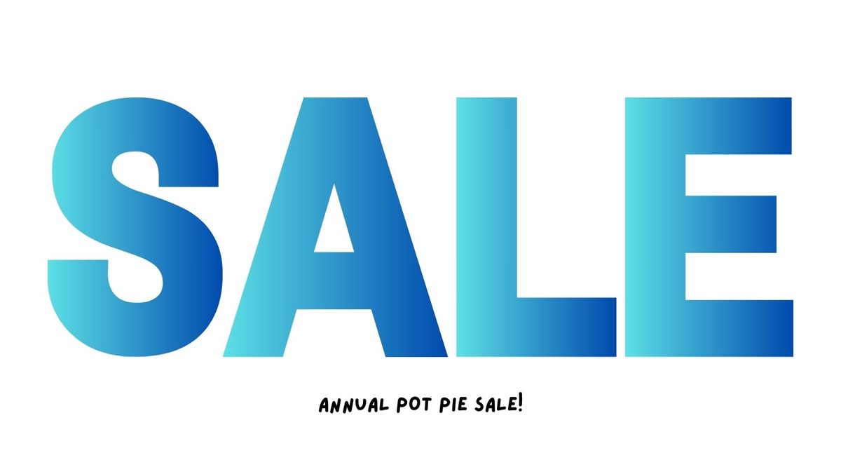 Auxiliary Pot Pie Sale! 