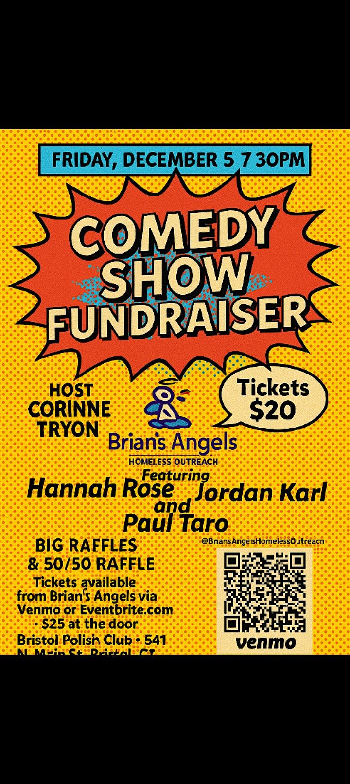 Brian's Angels Comedy Show Fundraiser