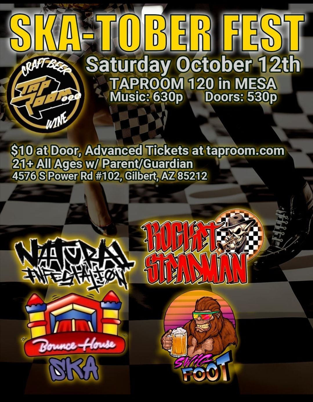 Ska-Tober Fest w\/ Rocket Steadman\/Bounce House Ska\/Swigfoot\/Natural Infestation